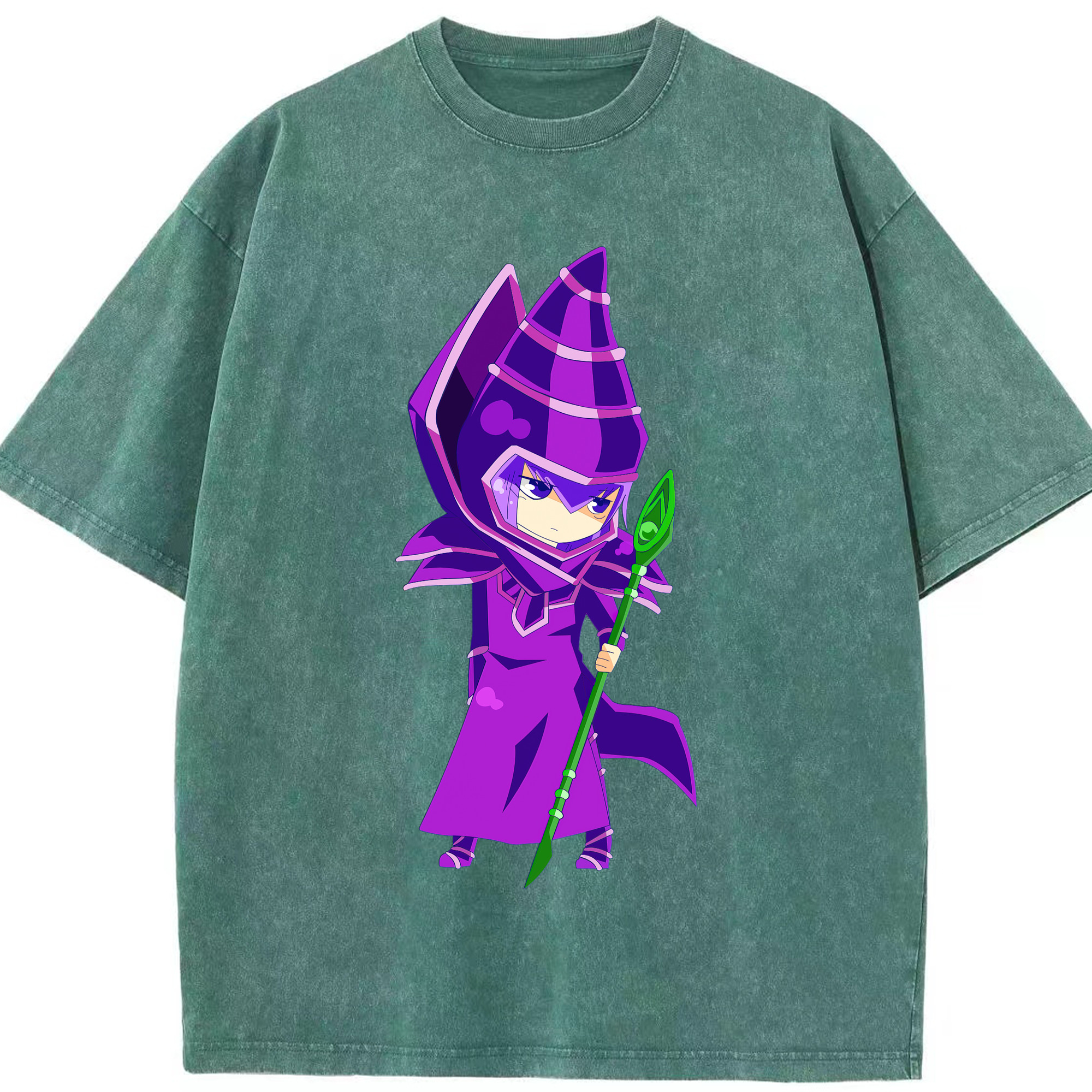 （画像用） 遊☆戯☆王 Yu-Gi-Oh! 綿100% ヴィンテージ風 半袖Tシャツ（フロントプリント）